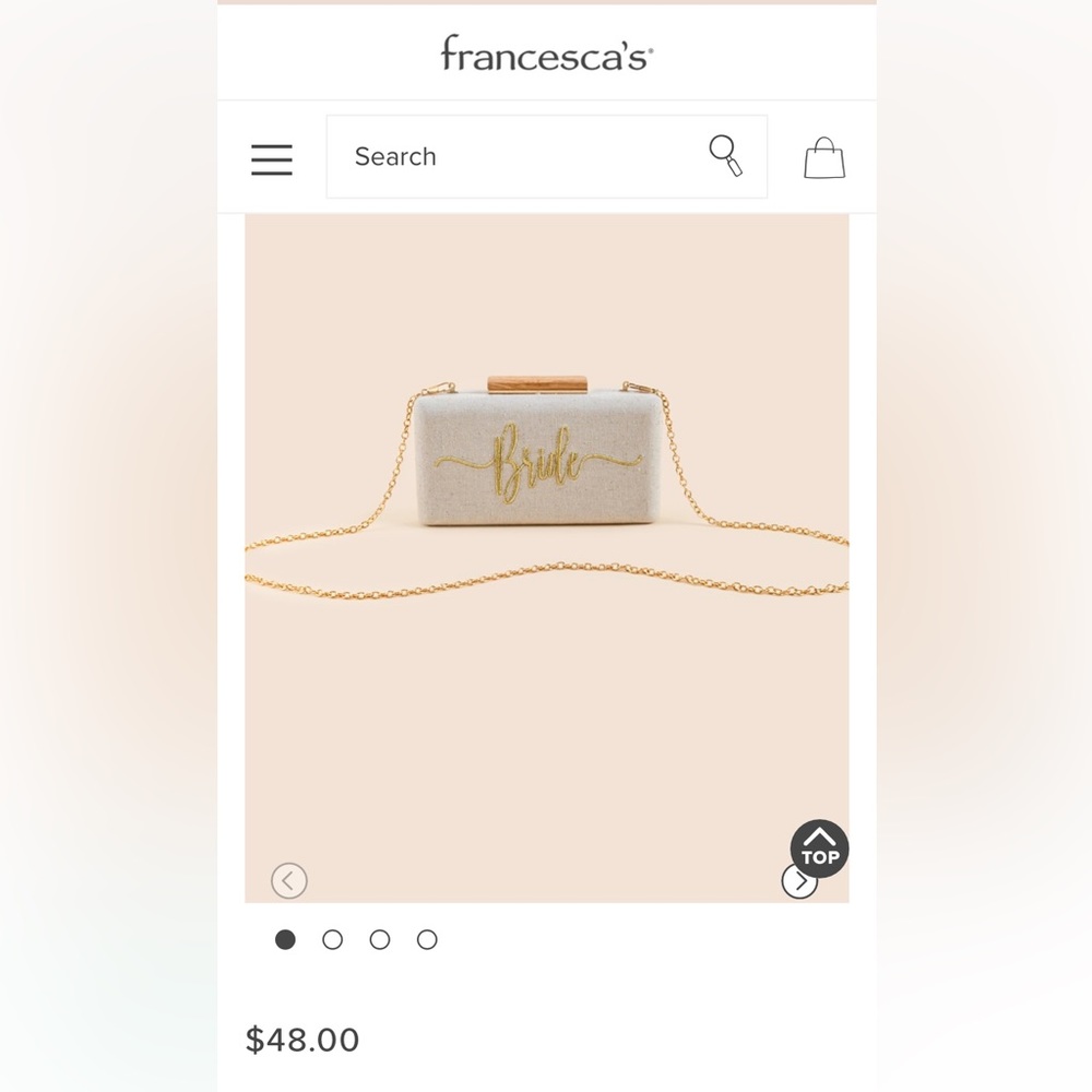 Francesca’s Bride Clutch
